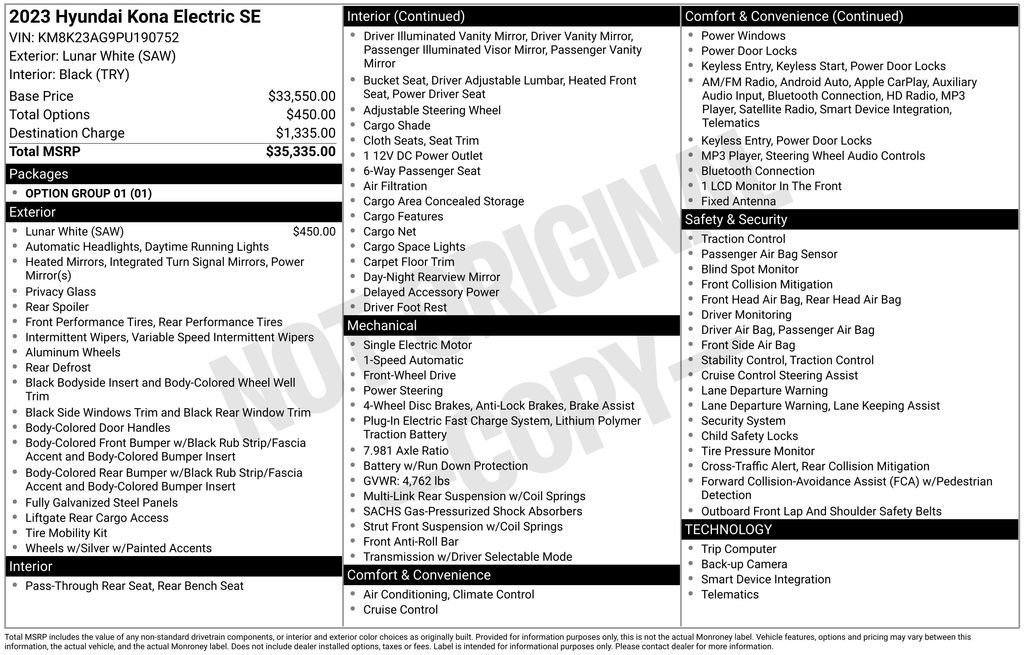 Used 2023 Hyundai Kona SE FWD image 4