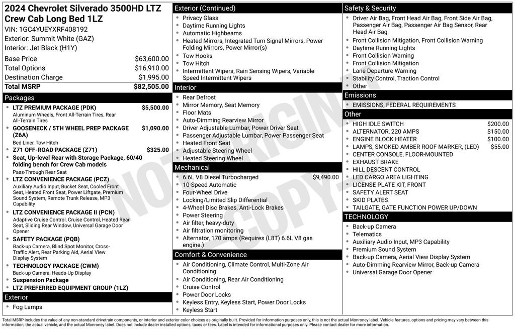 Certified 2024 Chevrolet Silverado 3500 LTZ w/ LTZ Premium Package image 3
