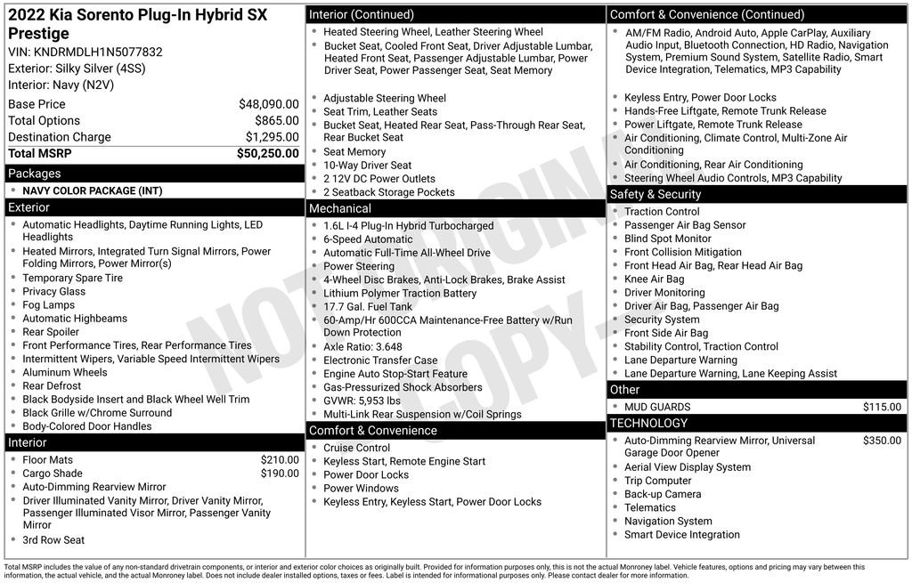 Certified 2022 Kia Sorento SX Prestige image 6