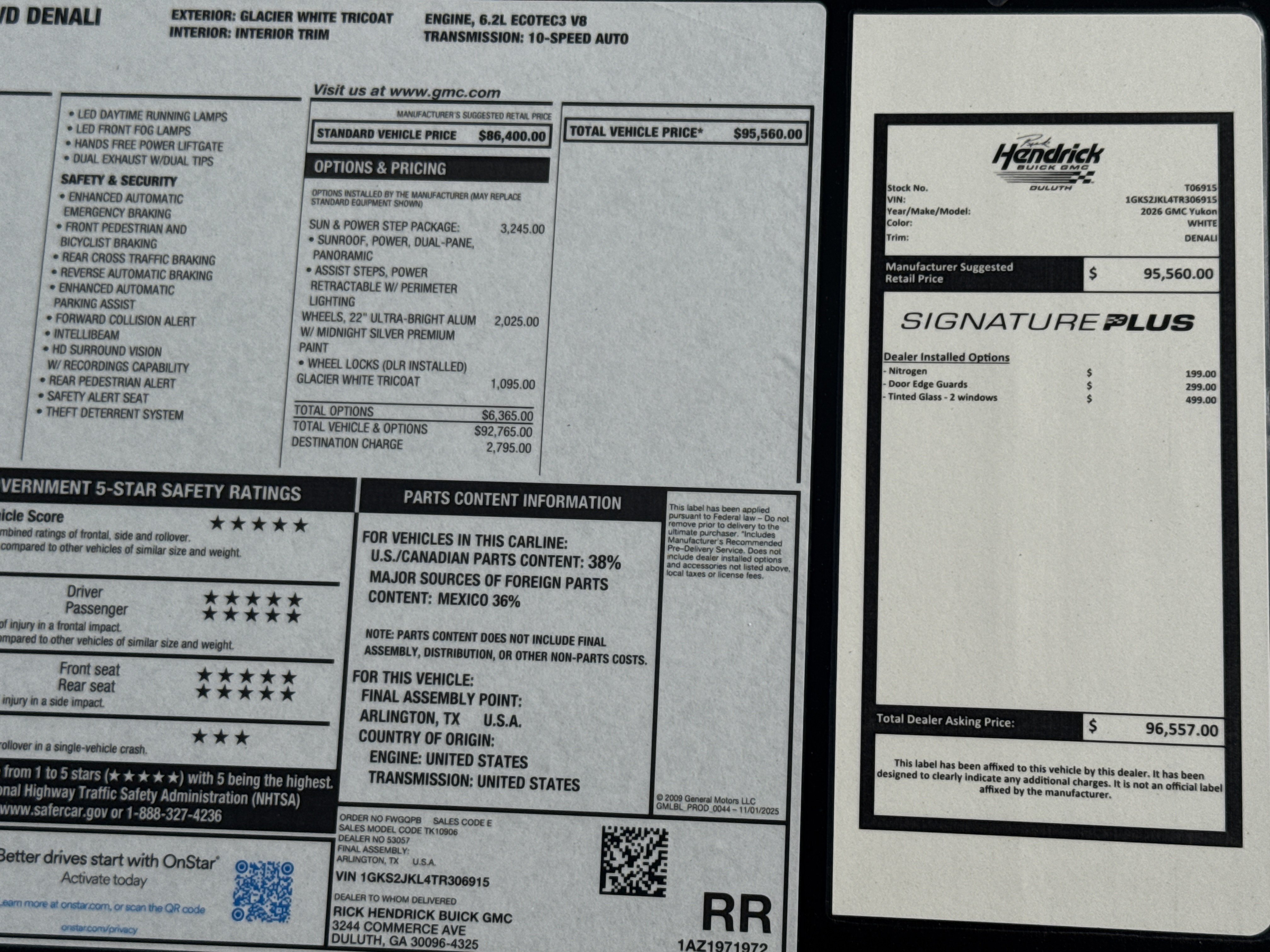 New 2026 GMC Yukon XL Denali w/ Sun & Power Step Package AWD/4WD image 42