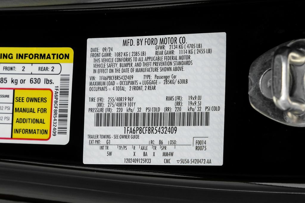 Used 2024 Ford Mustang GT Premium w/ GT Performance Package RWD image 70