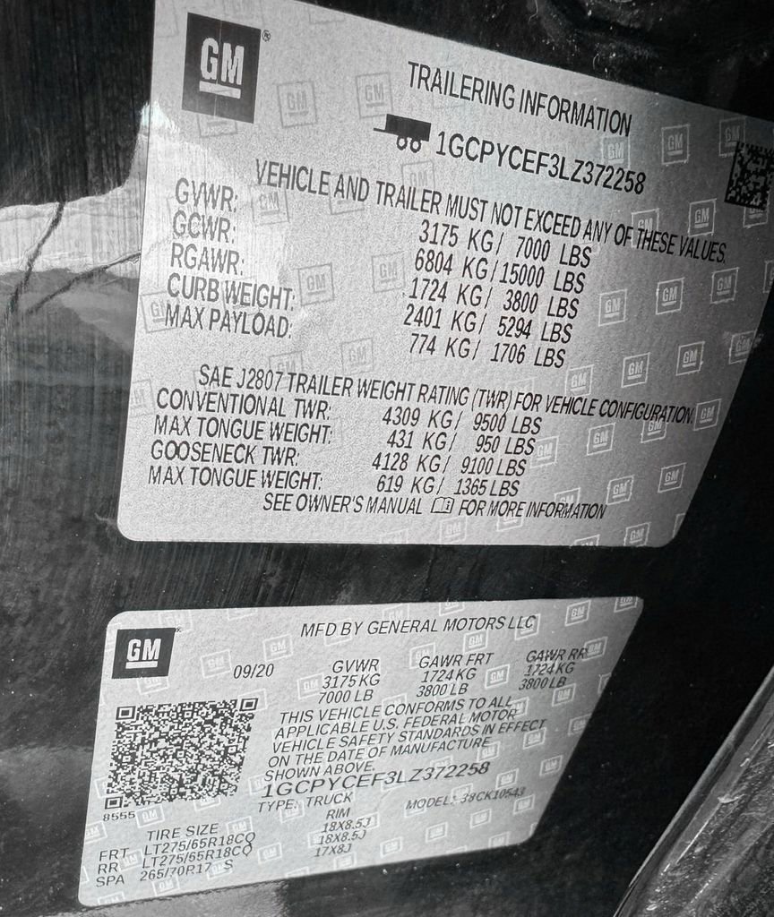 Used 2020 Chevrolet Silverado 1500 Custom Trail Boss w/ Custom Convenience Package image 26