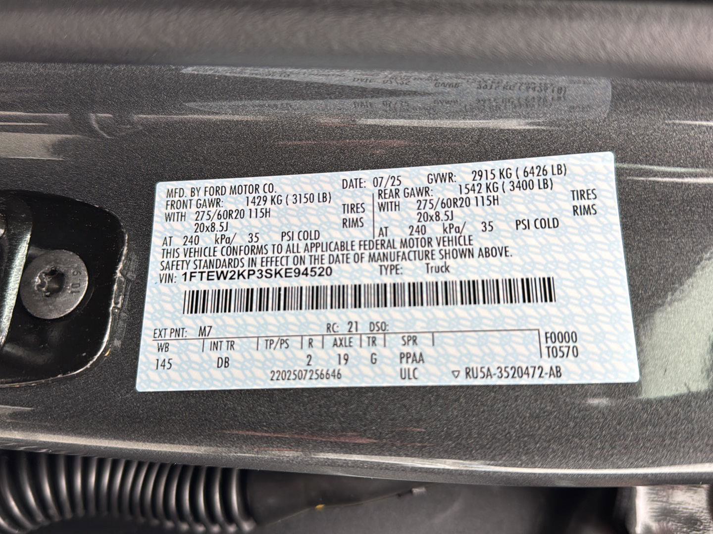 Certified 2025 Ford F150 STX w/ Equipment Group 200A image 34