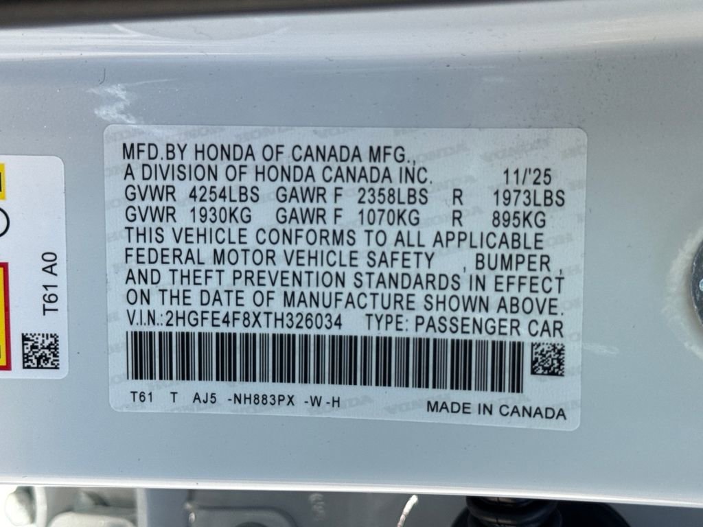 New 2026 Honda Civic Sport Touring image 28