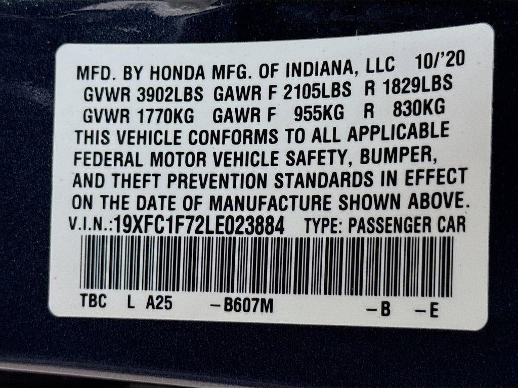 Used 2020 Honda Civic EX-L image 31