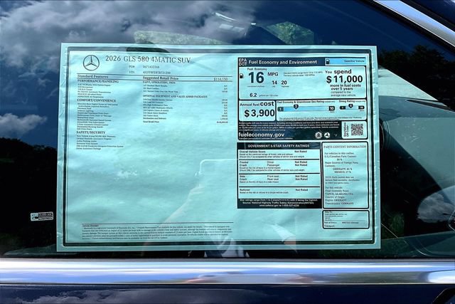 New 2026 Mercedes-Benz GLS 580 4MATIC image 18