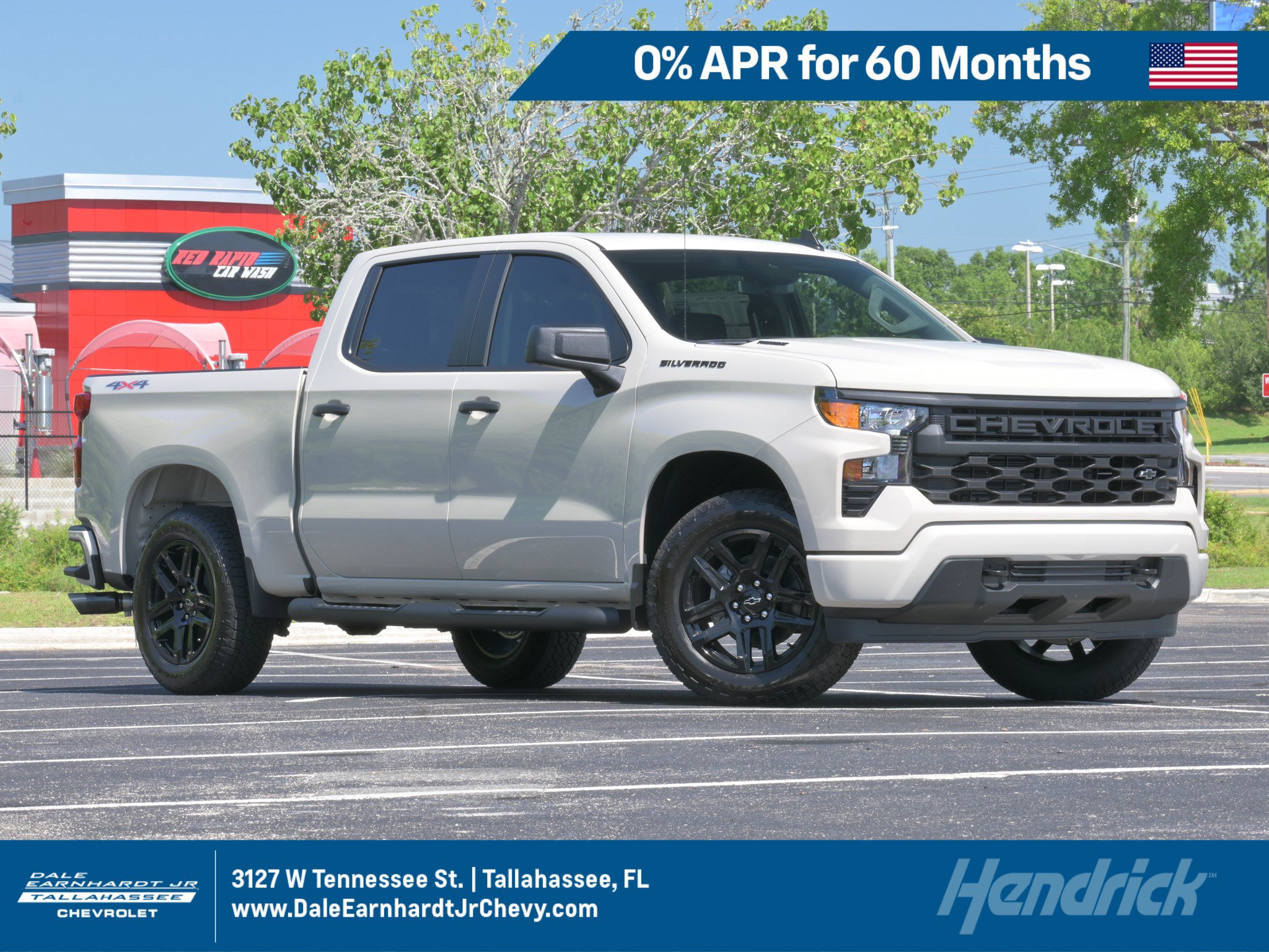 New 2026 Chevrolet Silverado 1500 Custom w/ Turbomax Blackout Package AWD/4WD image 1
