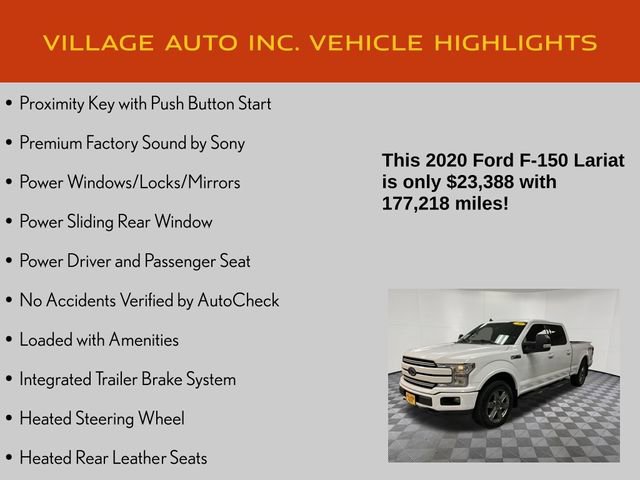 Used 2020 Ford F150 Lariat w/ Equipment Group 502A Luxury image 14
