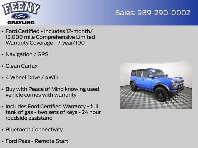Used 2022 Ford Bronco Black Diamond AWD/4WD image 4