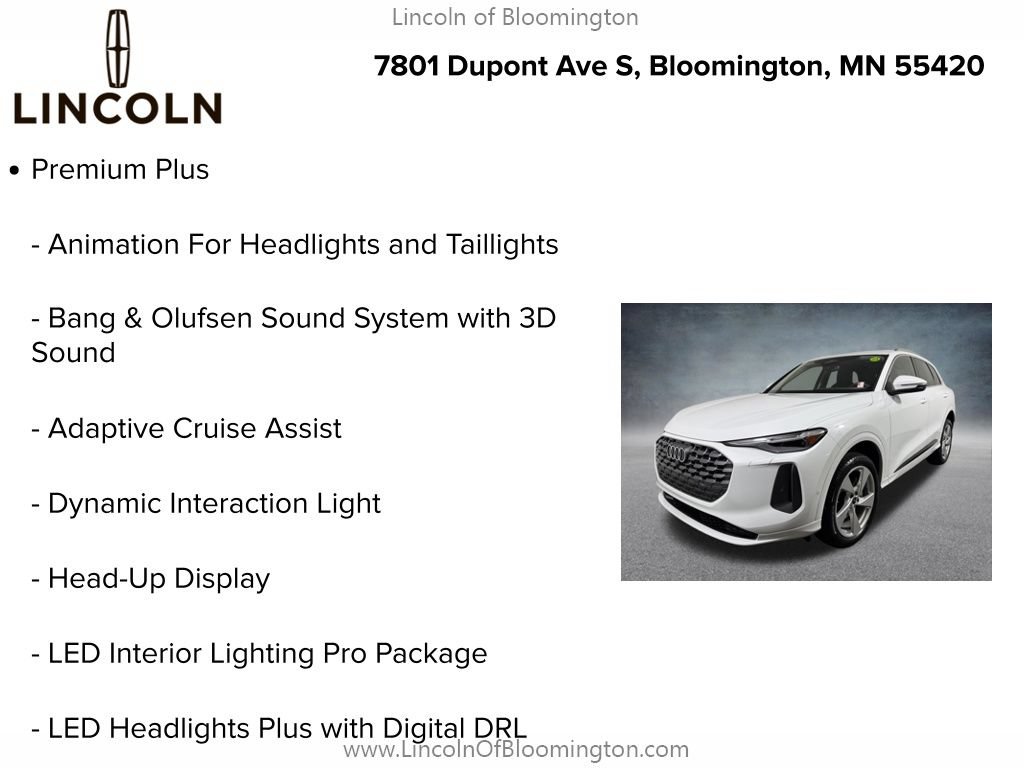 Used 2025 Audi Q5 Premium Plus w/ Premium Plus AWD/4WD image 9