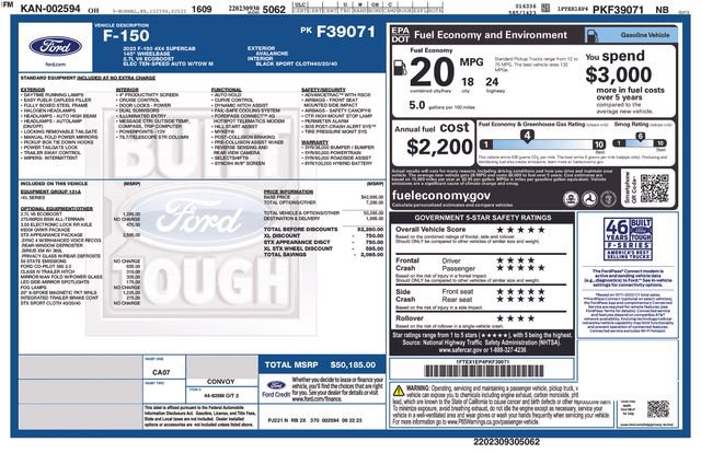 Certified 2023 Ford F150 XL w/ STX Appearance Package image 41