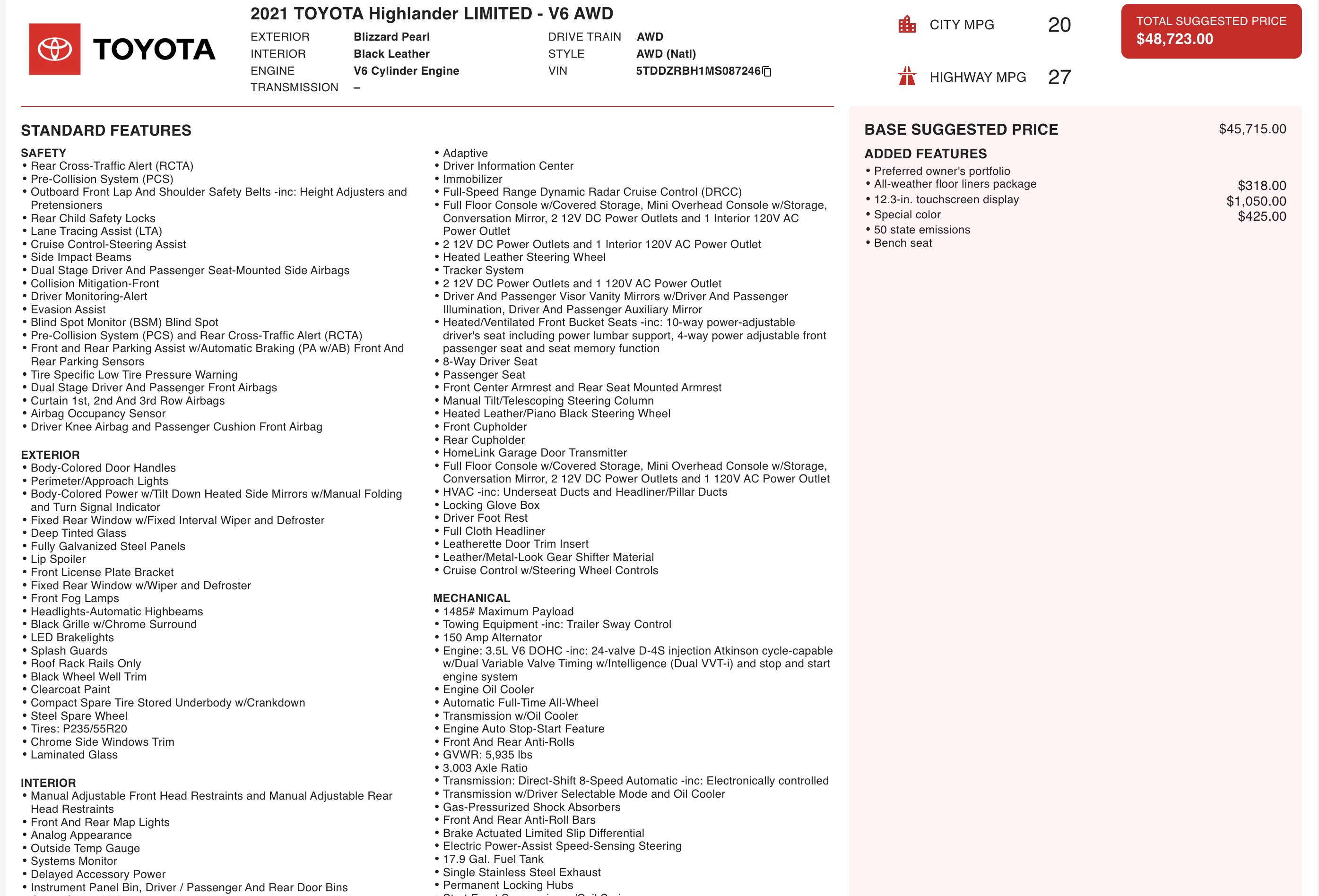 Used 2021 Toyota Highlander Limited image 5