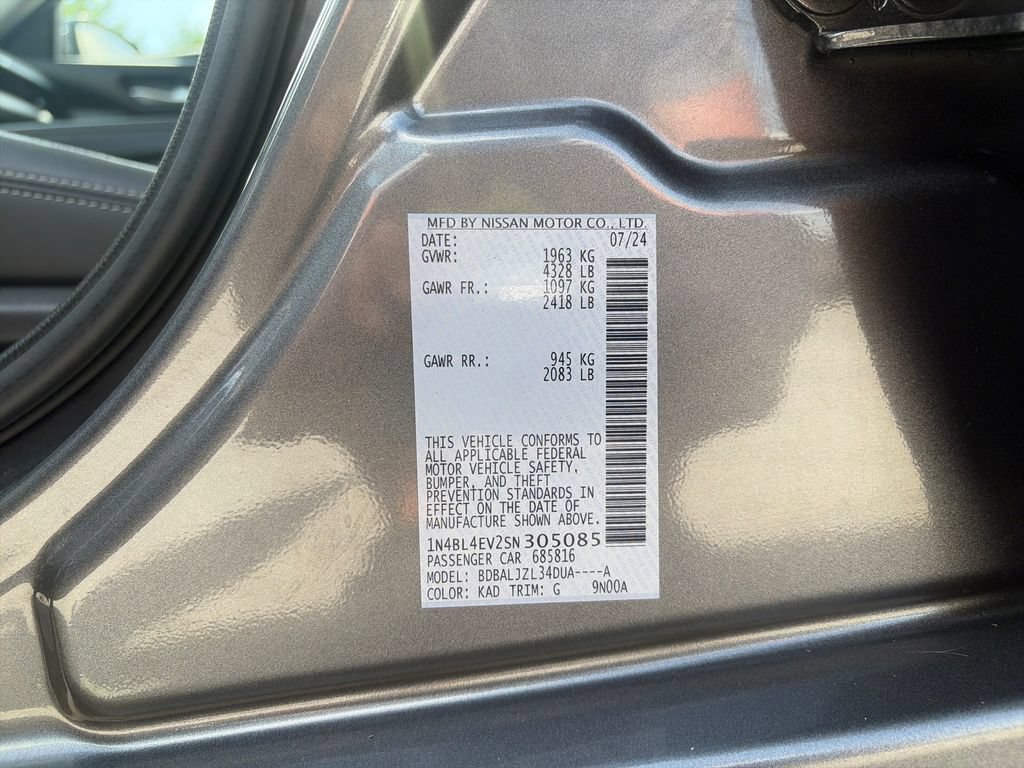 Certified 2025 Nissan Altima 2.5 SL FWD image 30