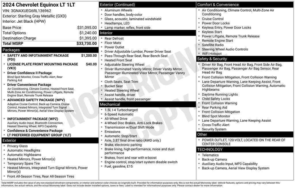 Used 2024 Chevrolet Equinox LT AWD/4WD image 3