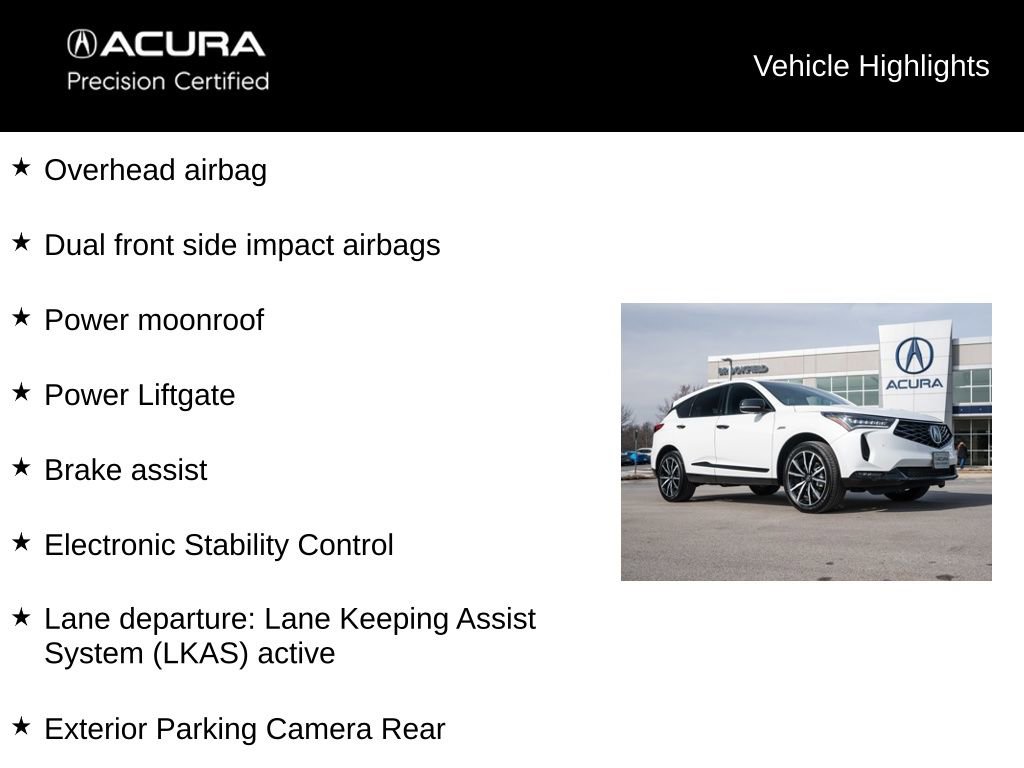 Certified 2025 Acura RDX AWD w/ A-Spec & Advance Pkg image 13