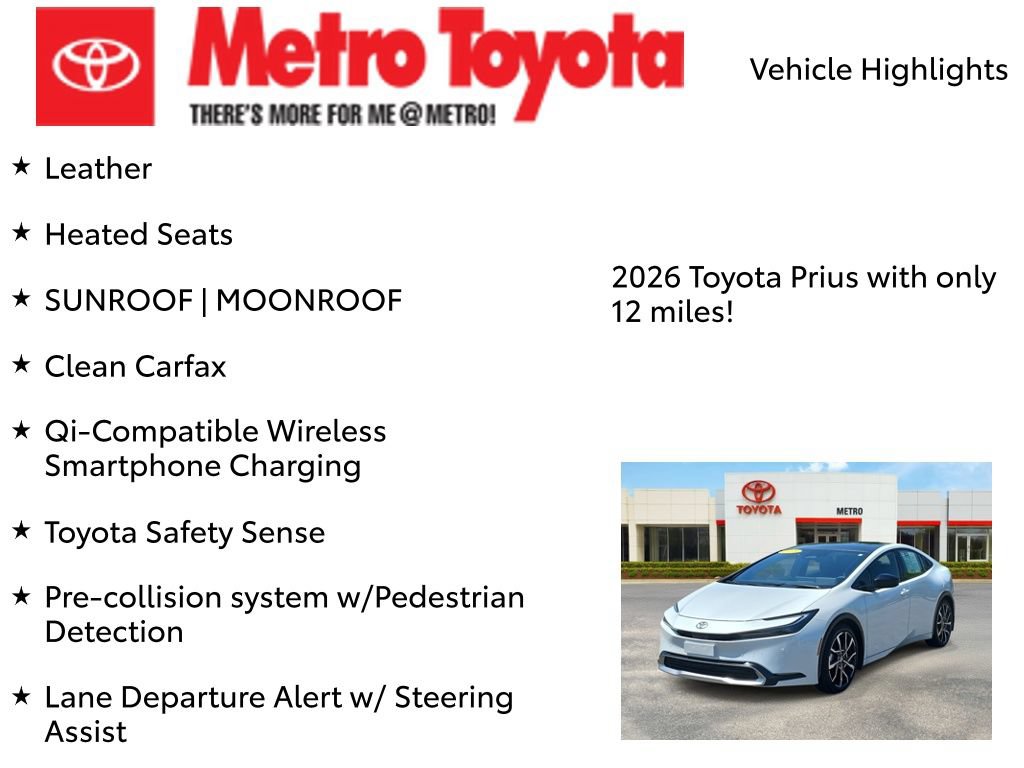 Used 2026 Toyota Prius Plug-In Hybrid w/ Limited Premium Package FWD image 8