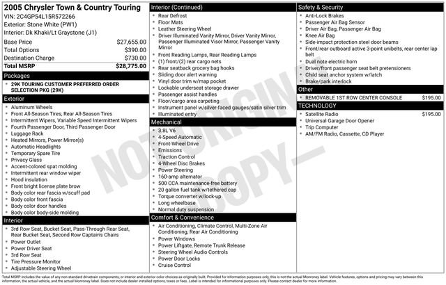 Used 2005 Chrysler Town & Country Touring image 27