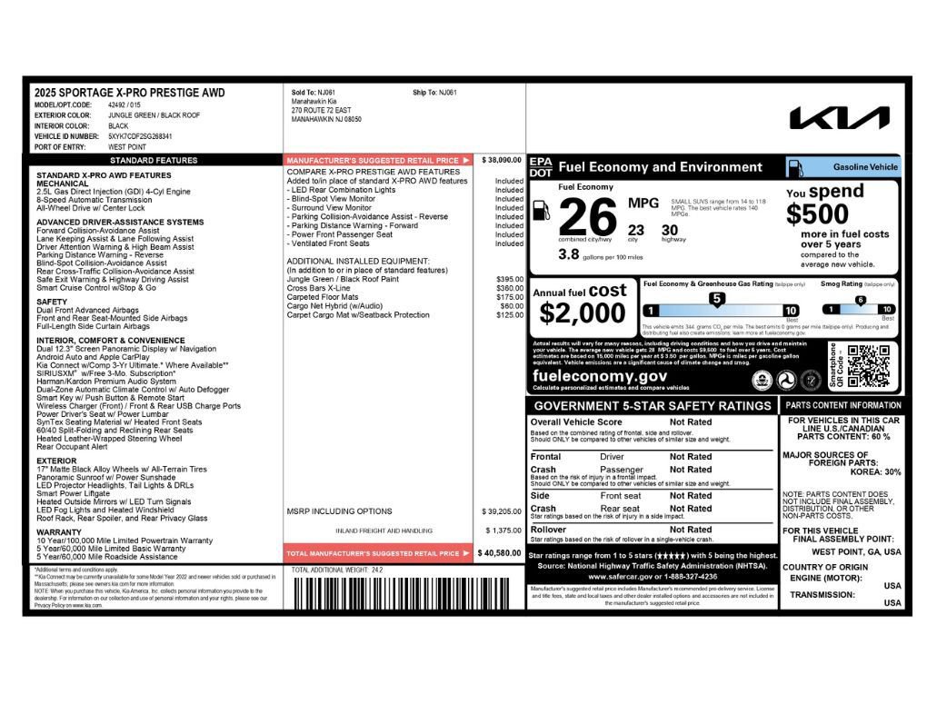 Used 2025 Kia Sportage X-Pro Prestige image 2