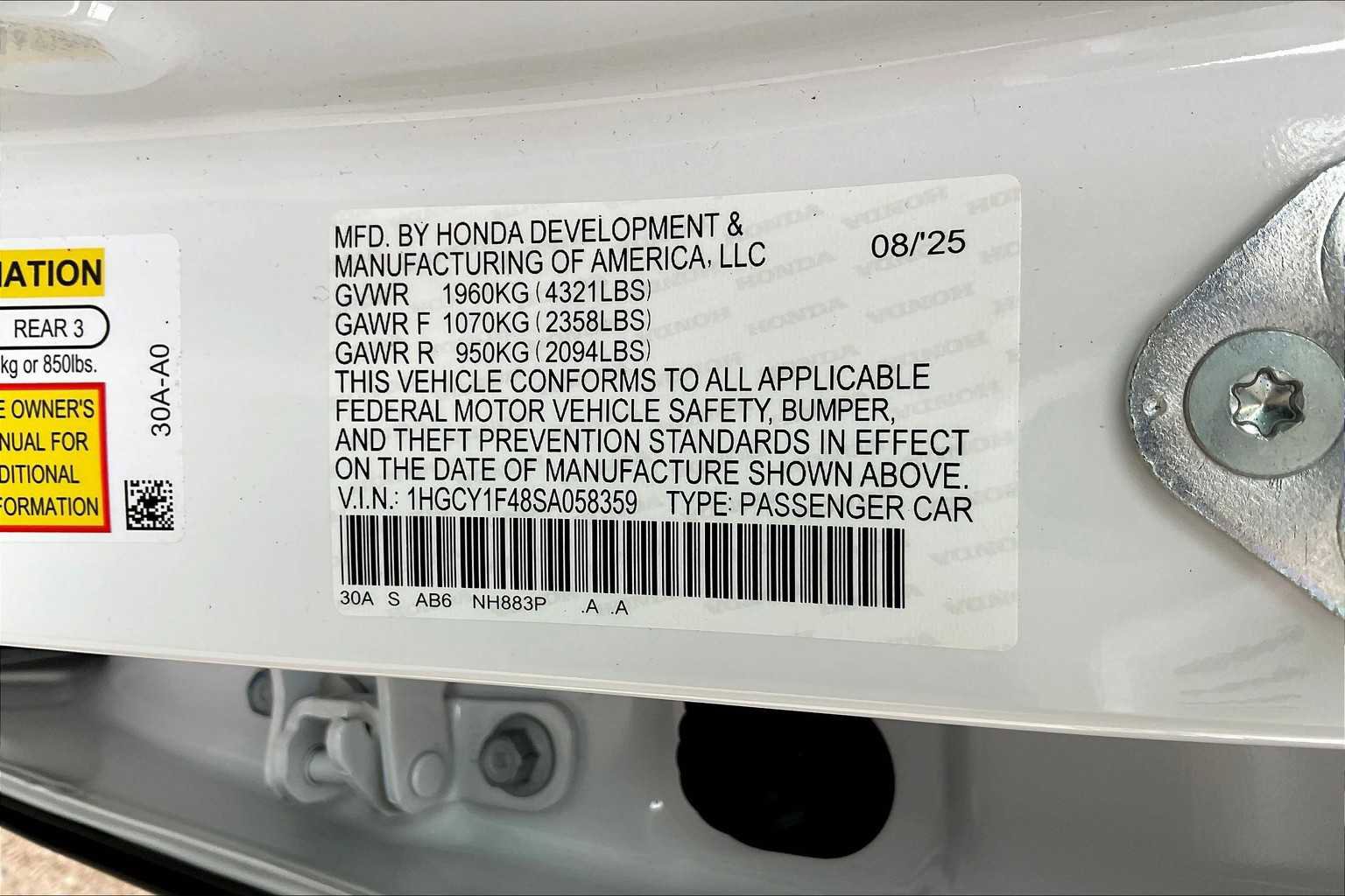 New 2025 Honda Accord SE image 22