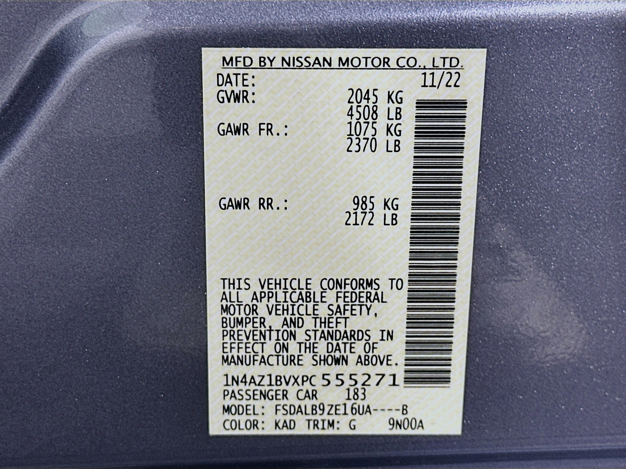 Used 2023 Nissan Leaf S image 12