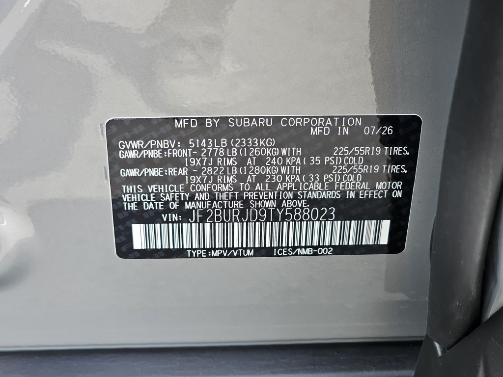 New 2026 Subaru Outback Touring XT AWD/4WD image 31
