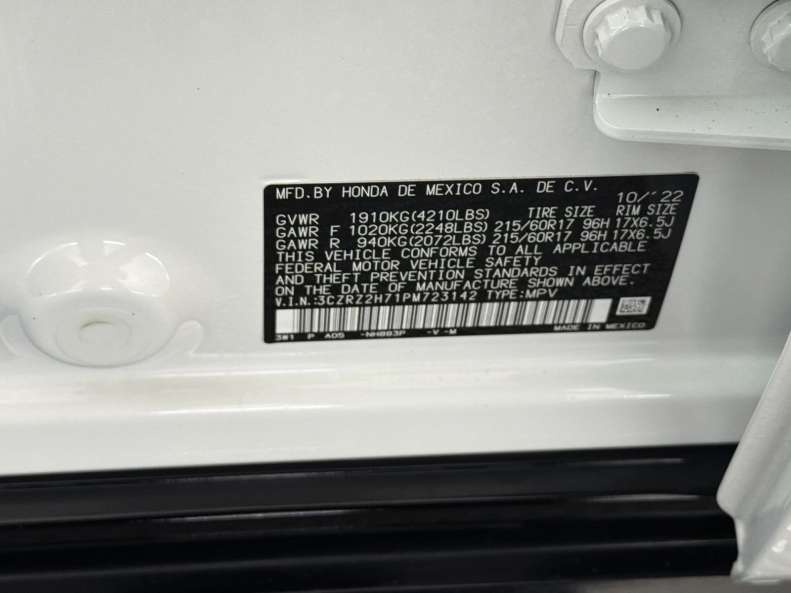 Used 2023 Honda HR-V EX-L image 28
