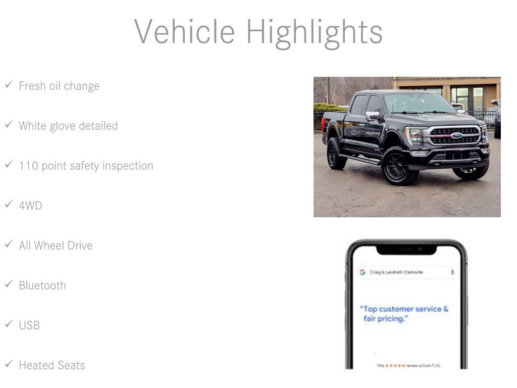 Used 2021 Ford F150 Platinum w/ Equipment Group 701A High image 6