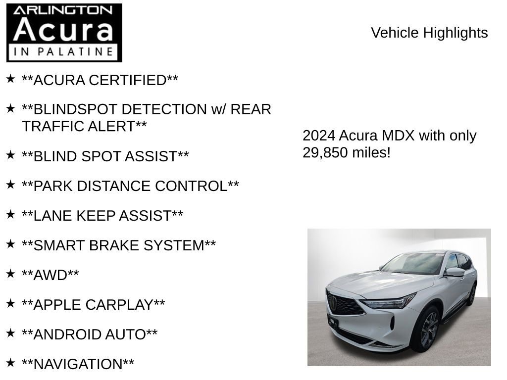 Used 2024 Acura MDX Technology image 7