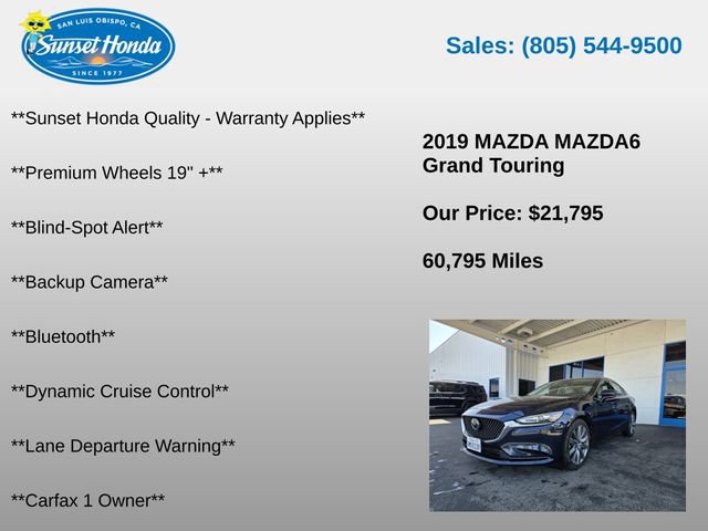 Used 2019 MAZDA MAZDA6 Grand Touring FWD image 5