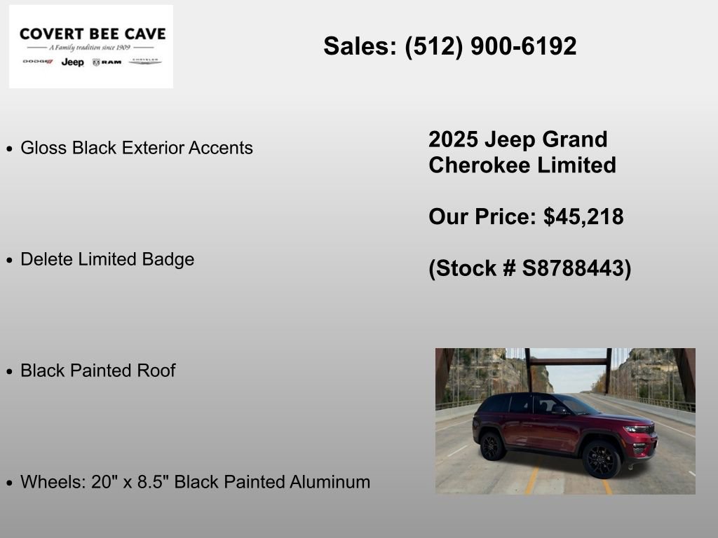 New 2025 Jeep Grand Cherokee Limited AWD/4WD image 12