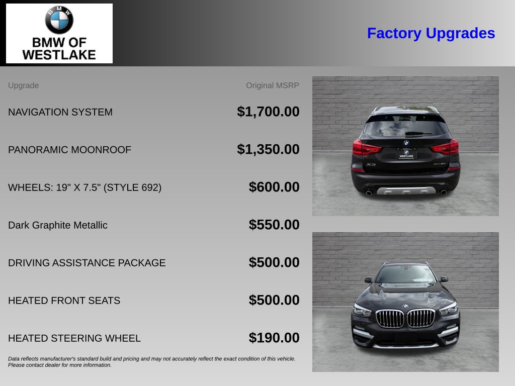 Used 2019 BMW X3 xDrive30i AWD/4WD image 4