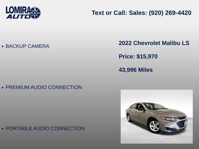 Used 2022 Chevrolet Malibu LS FWD image 14