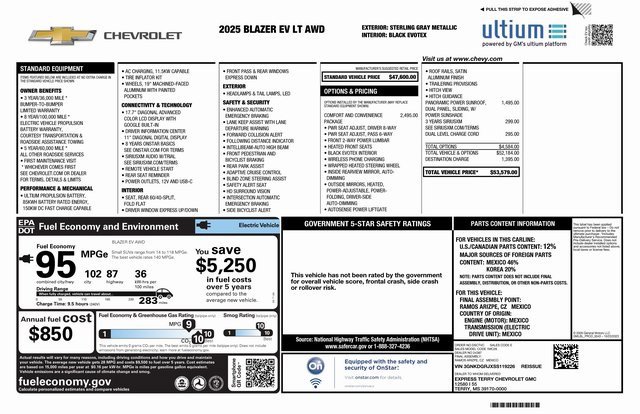 Used 2025 Chevrolet Blazer EV LT image 31