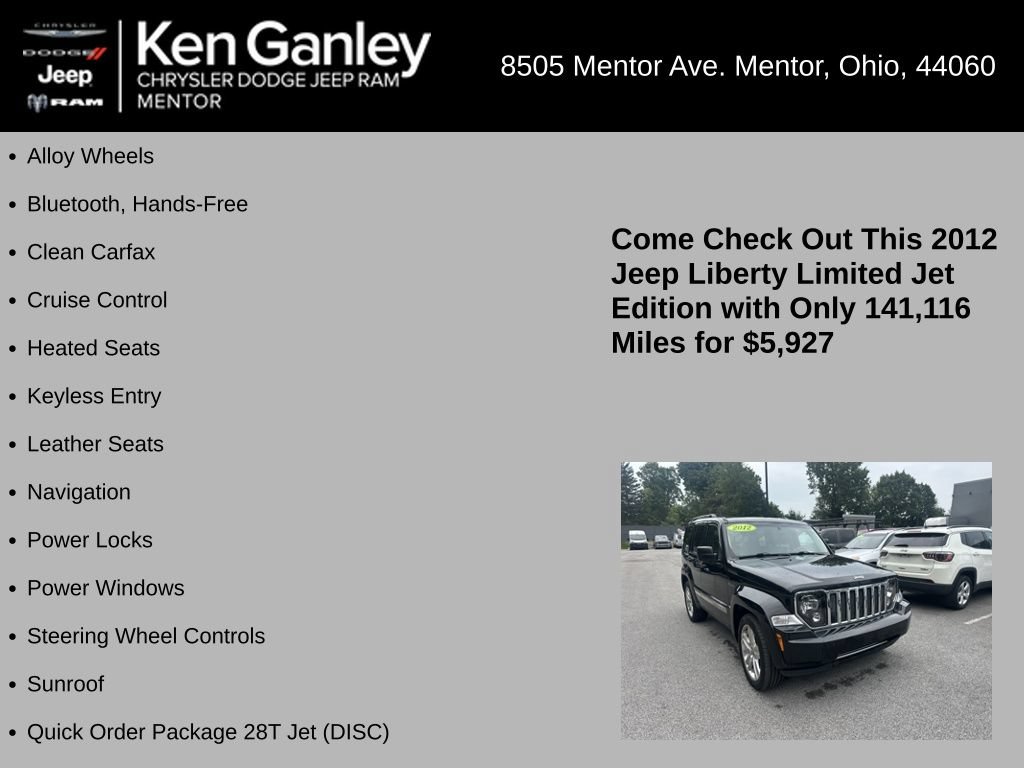 Used 2012 Jeep Liberty Limited Jet w/ Comfort/Convenience Group AWD/4WD image 5