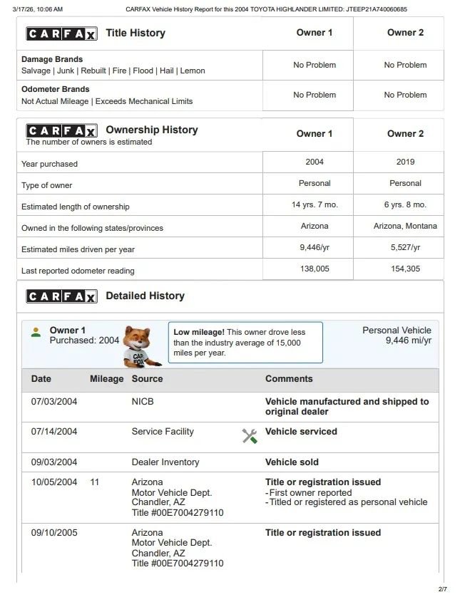 Used 2004 Toyota Highlander 4WD V6 image 21