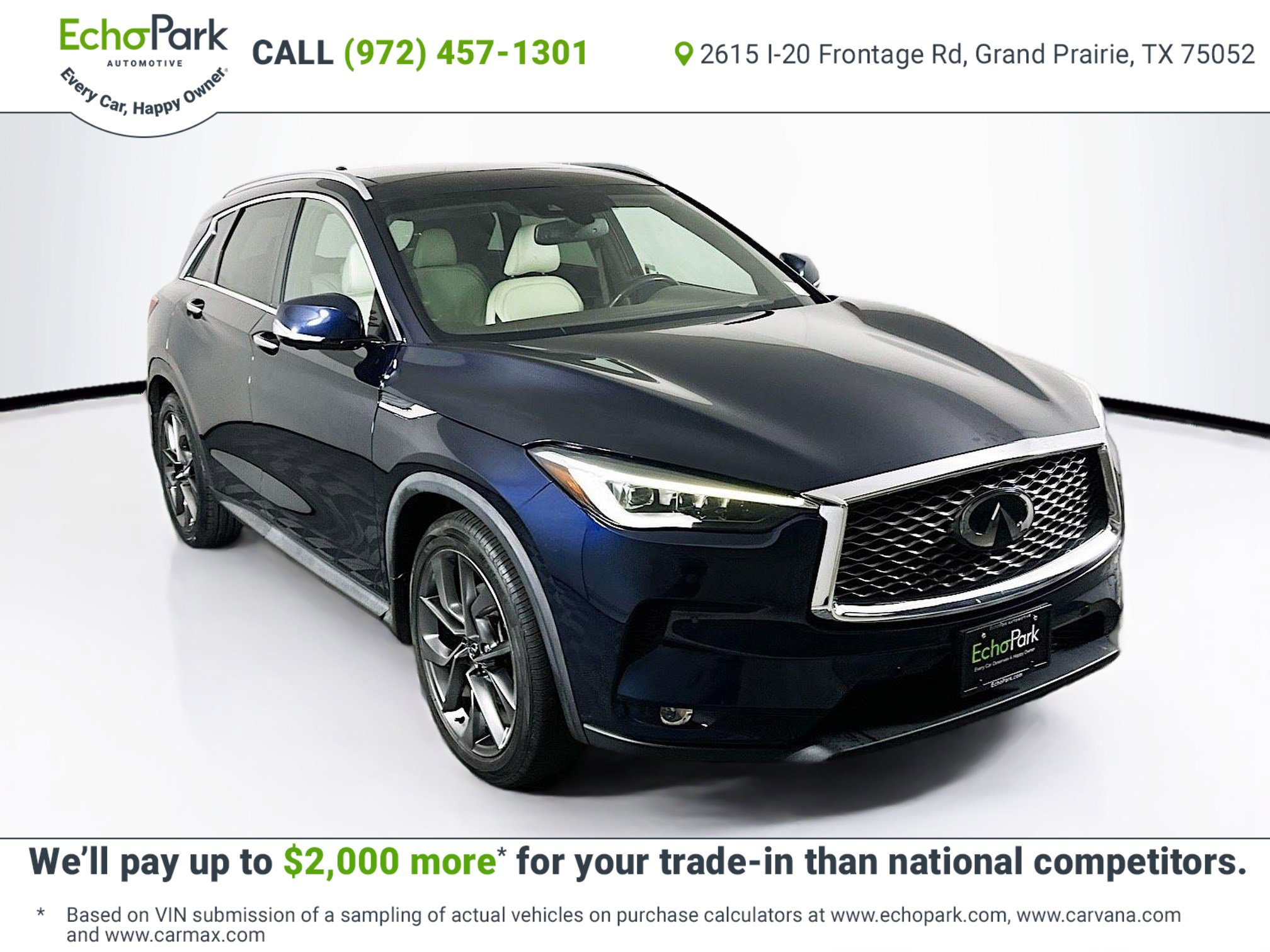 Used 2021 INFINITI QX50 Autograph w/ Premium White Leather Package