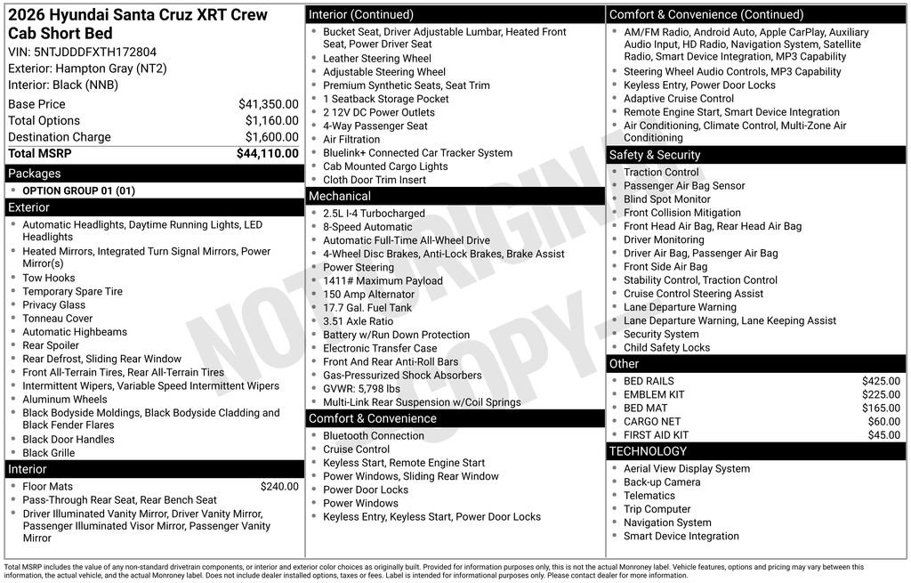 Used 2026 Hyundai Santa Cruz XRT AWD/4WD image 6