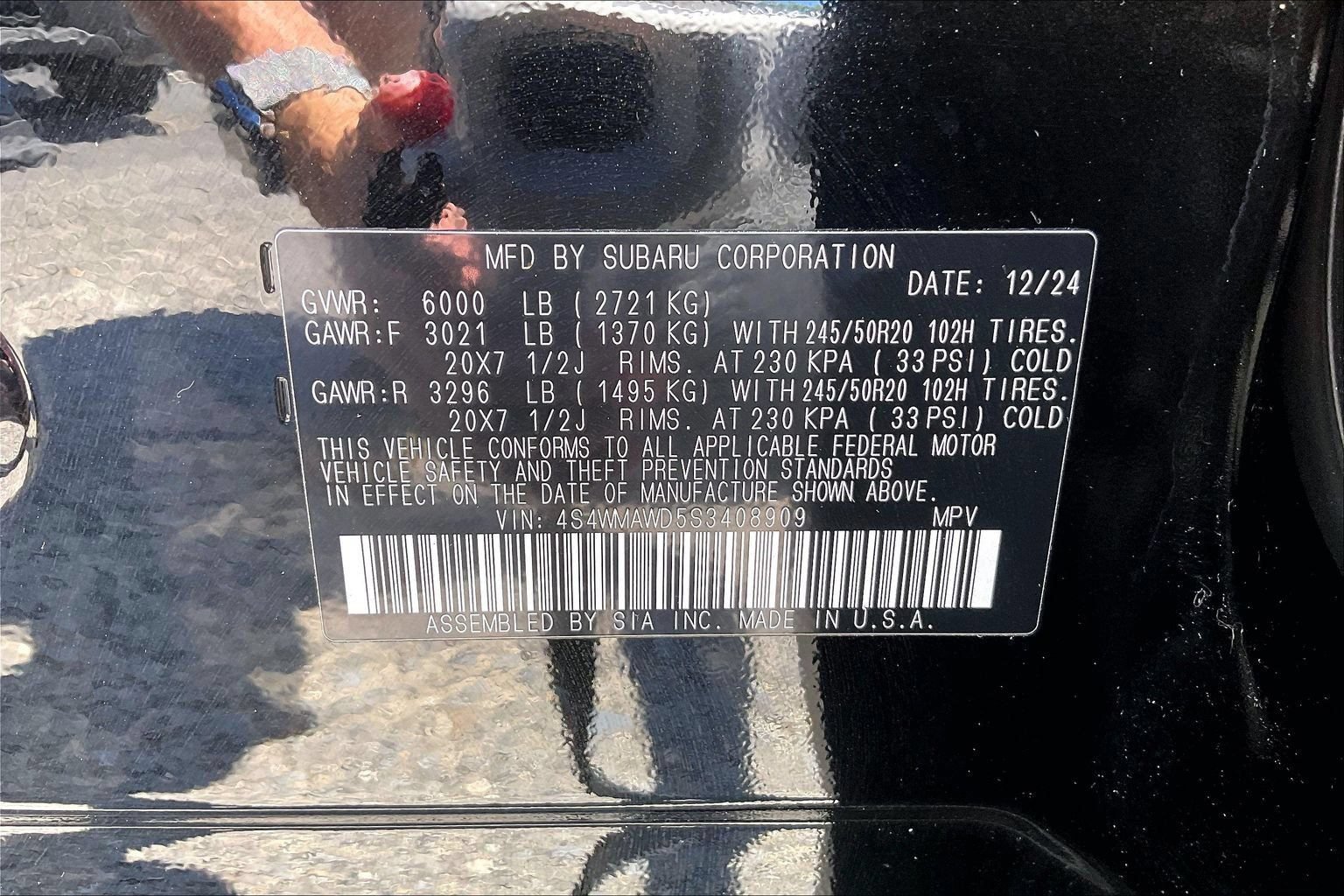 Certified 2025 Subaru Ascent Bronze Edition AWD/4WD image 33