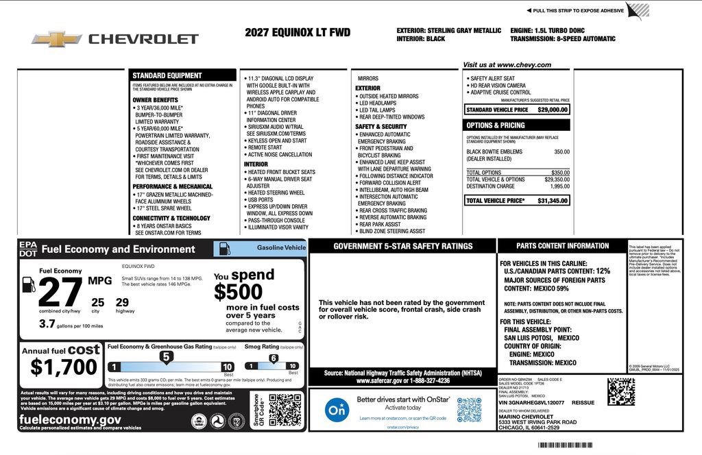 New 2027 Chevrolet Equinox LT FWD video 2