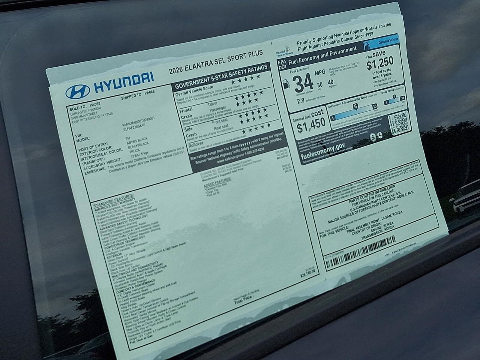 New 2026 Hyundai Elantra SEL Sport FWD image 18