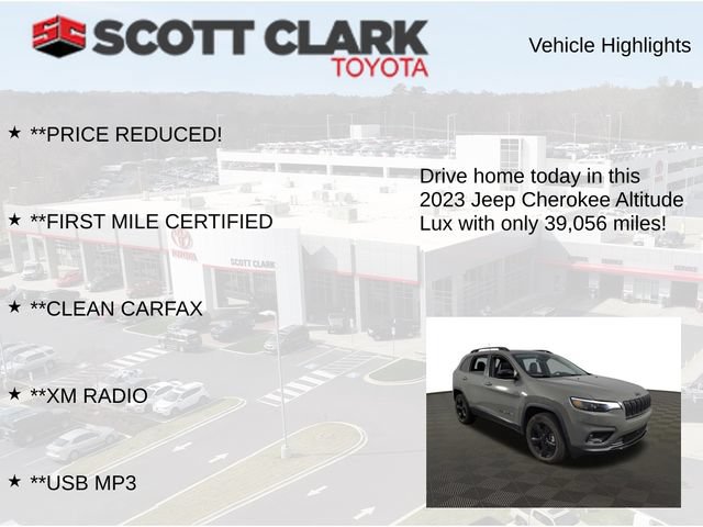 Used 2023 Jeep Cherokee Altitude Lux w/ Lux Elite Package AWD/4WD image 8