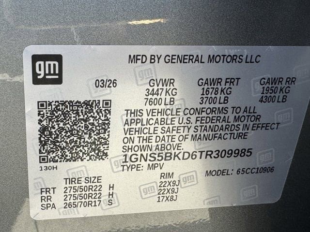 New 2026 Chevrolet Suburban LS w/ LS Custom Edition RWD image 26