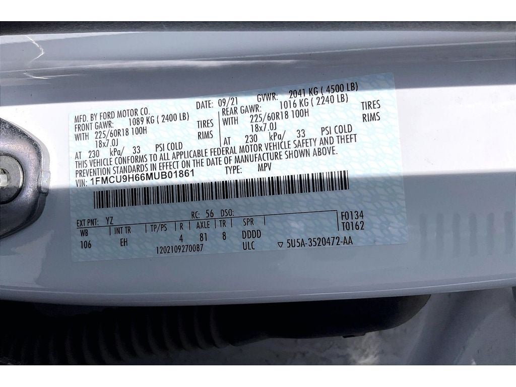 Used 2021 Ford Escape SEL AWD/4WD image 34