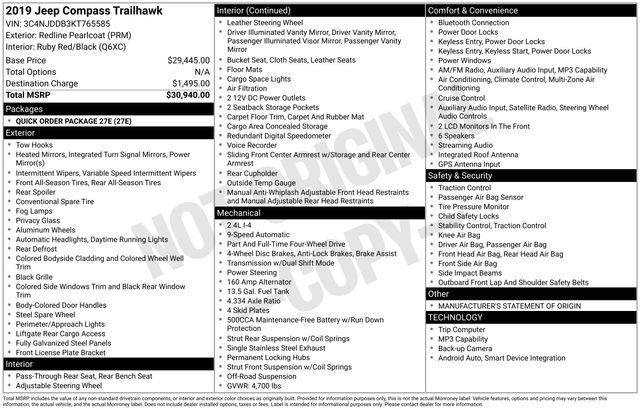 Used 2019 Jeep Compass Trailhawk image 7