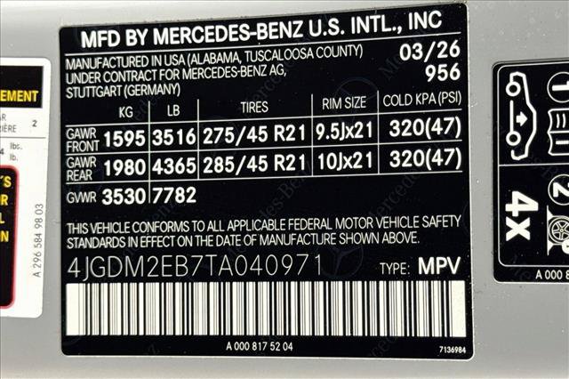 New 2026 Mercedes-Benz EQS 400 4MATIC SUV image 30