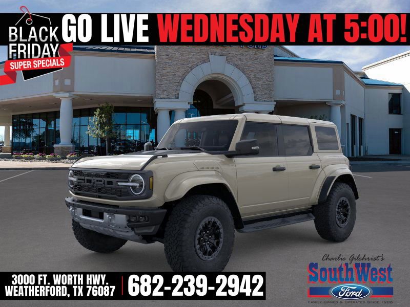 New 2025 Ford Bronco Raptor w/ Interior Carbon Fiber Pack