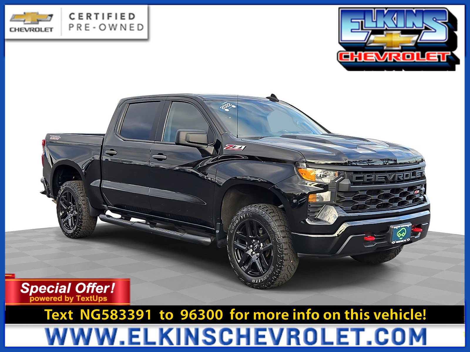 Certified 2022 Chevrolet Silverado 1500 Custom Trail Boss