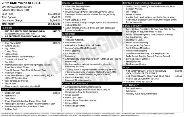 Used 2022 GMC Yukon SLE w/ Gmc Pro Safety Plus Package image 5