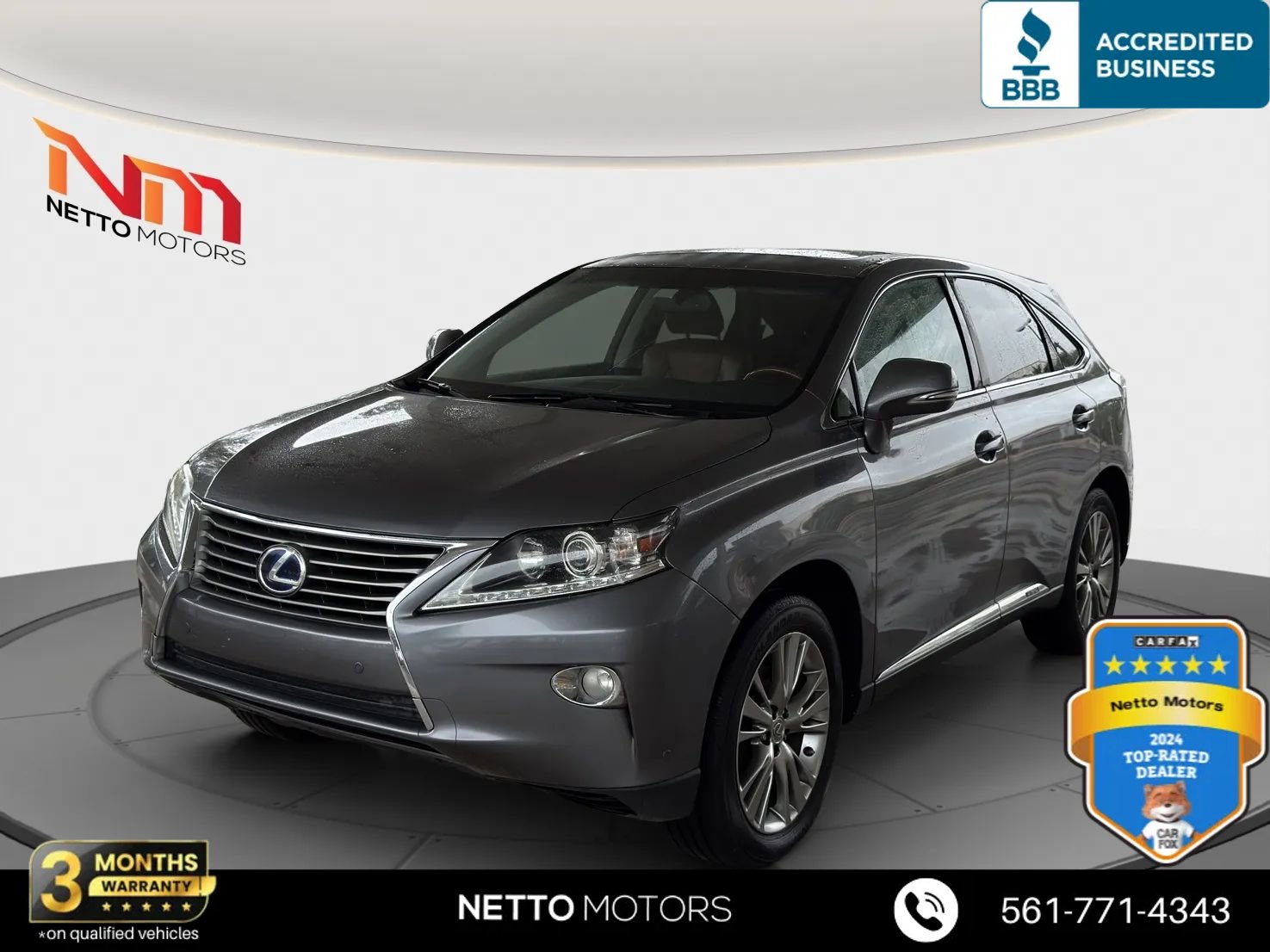 Used 2013 Lexus RX 450h FWD w/ Navigation Pkg image 1