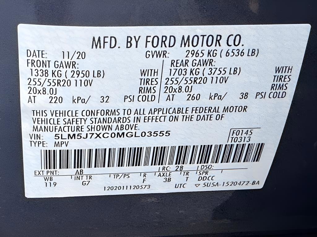 Used 2021 Lincoln Aviator Reserve w/ Equipment Group 201A image 48